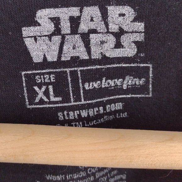 Star Wars Admiral Ackbar Portrait Graphic We Love Fine Black T-Shirt - Picture 4 of 4